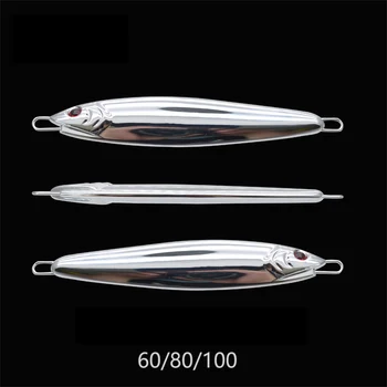 Chrome Glow Fall Slow Pitch Jigging Blank Tungsten Jig Bass Mackerel Iron Jigging Lure Saltwater – Metal Jig – view 3
