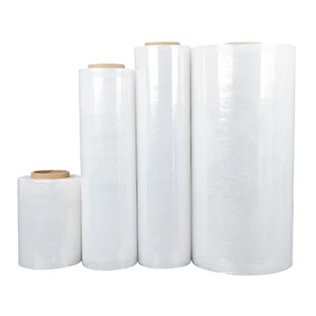 300% Lldpe Materials 20 Micron Jumbo Stretch Film for Pallet Machine Wrapping