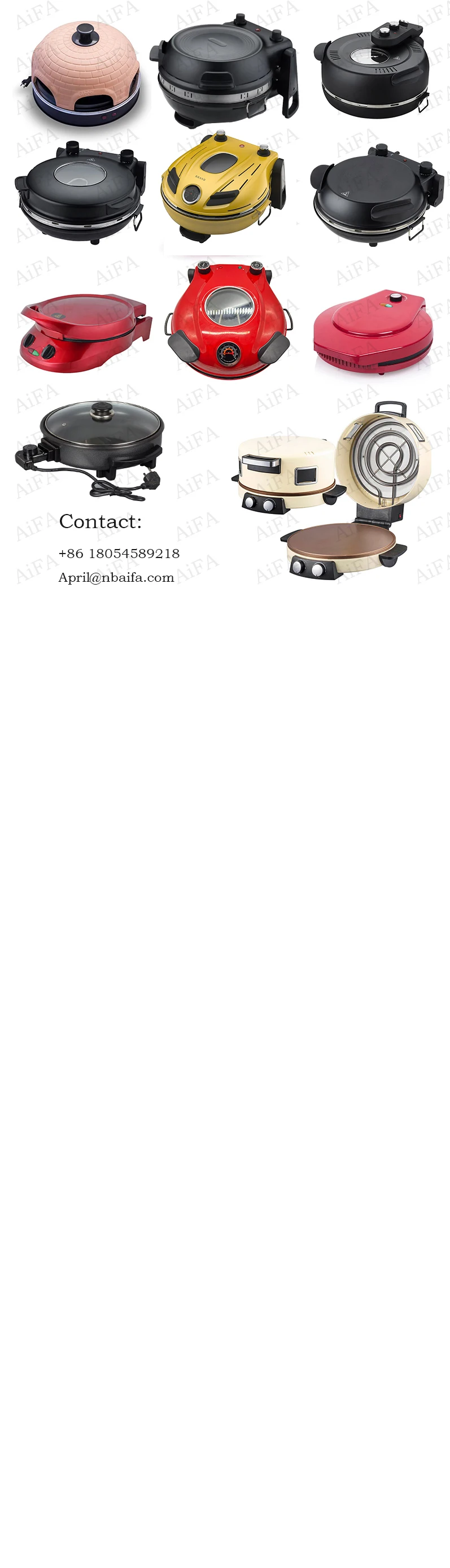 Aifa Electric Automatic 16 Inch Pizza Oven With Ceramic Stone Arabic