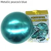 Metal peacock blue