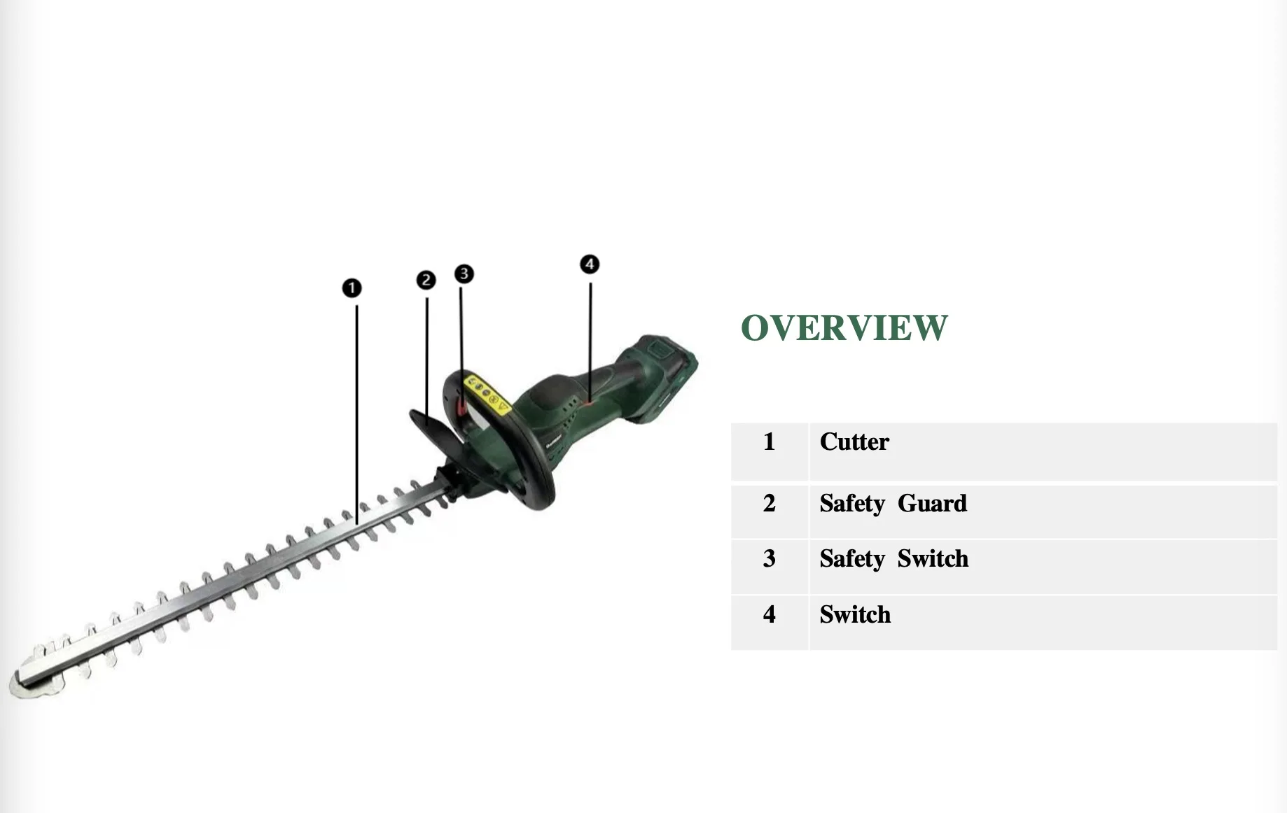 21v Domerit High Quality And Good Sell Electric Hedge Trimmer Cordless