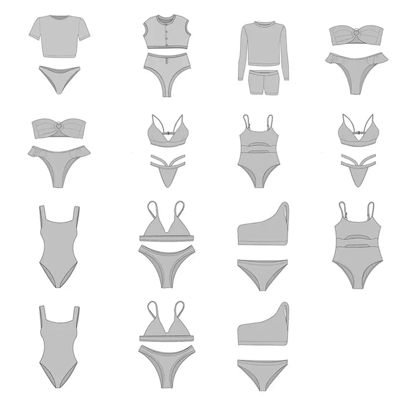 Oem Odm Fashion Show Sexy Summer Micro Bikini Beach Bikini Swimsuit Swim One Piece Bikini Set 