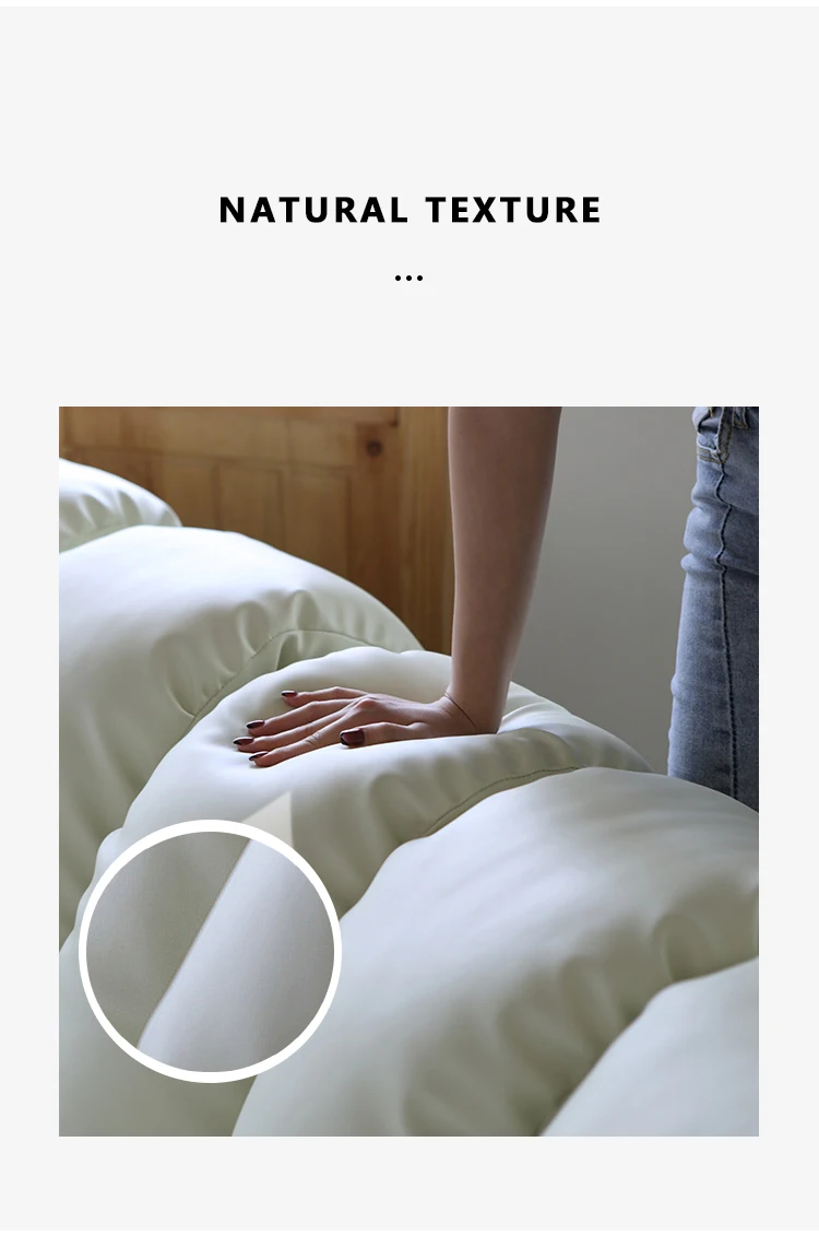 New Design Spine Sofa Set 5 Seater Modern Lounge Round Sofa Curved Sofa