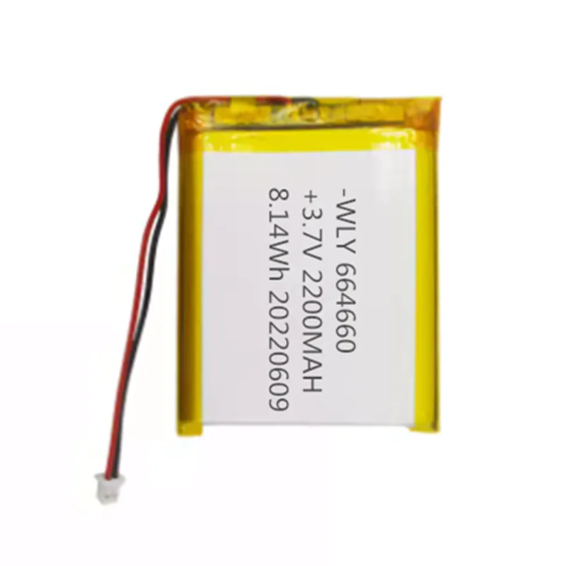 Wholesale 664660 2200mah Rechargeable Battery 3.7V Li-polymer