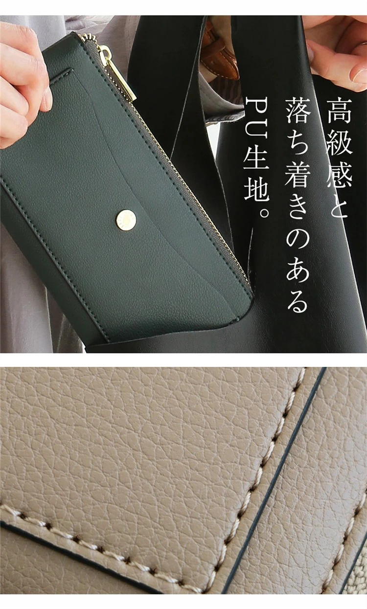 Legato Largo Japanese Money Clip PU Leather Wallet For Women Coin Purse Card Holder Wallets Minimalist Cartera Monedero Mujer