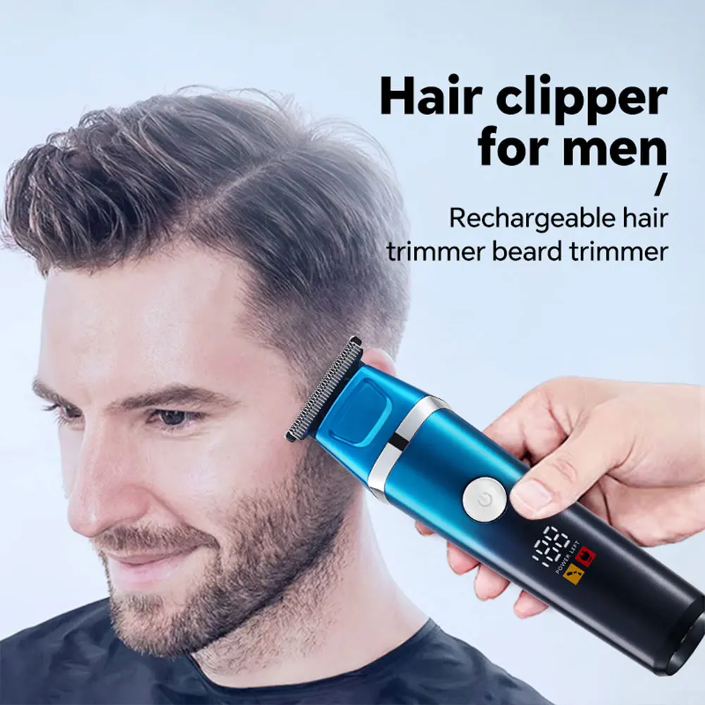 Professional Rechargeable Electric Hair for Clipper with Adjustable Blade Head Household and Hotel Use English Operating supplier