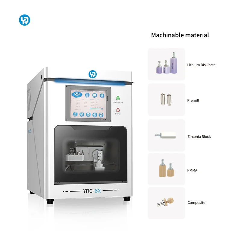 YR 5axis Wet Dental Lab Milling Machine Dental CAD Cam Cutting Engraving Machines