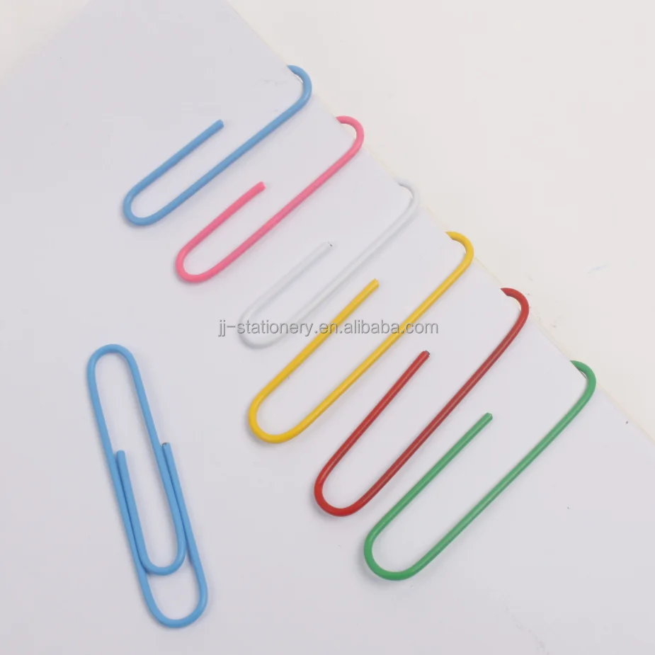 Wholesale Clips Paper 50MM 50 Pcs Set Colored for Office School Supplies