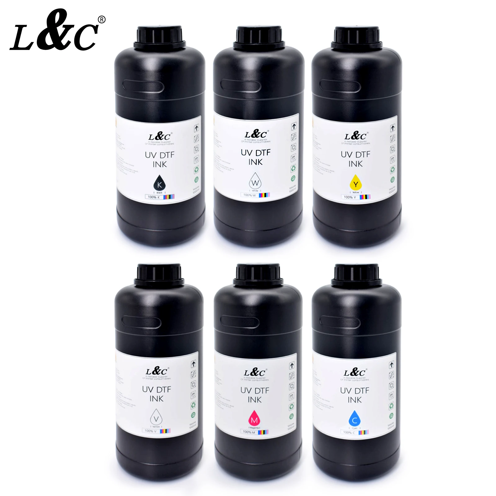 Premium Textile Printing Inks AB UV Dtf  Film UV Dtf Ink for Epson Printer 1390 I3200 Dx5 Dx7 TX800 XP600 Uv Dtf Printer I3200
