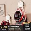 Milky white suction cup wall-mounted helmet hooks (2-pack)