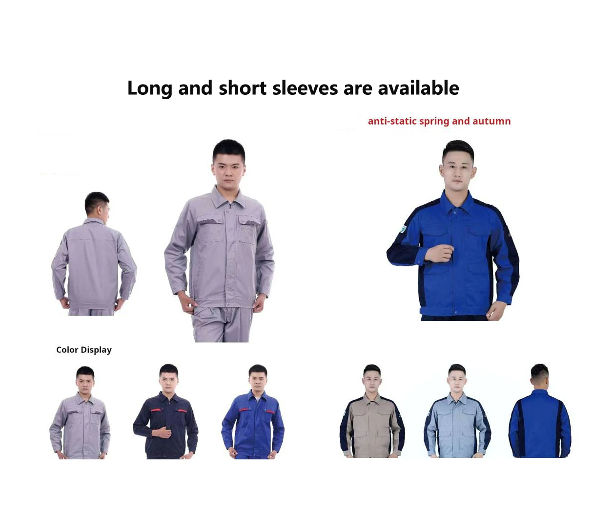 Custom anti-static work clothes men and women auto repair labor protection clothing factory workshop