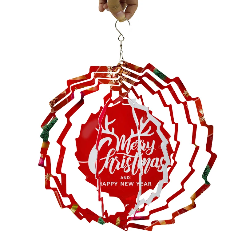 Алюминиевые металлические заготовки, 10 дюймов, сублимационный Спиннер для украшения сада