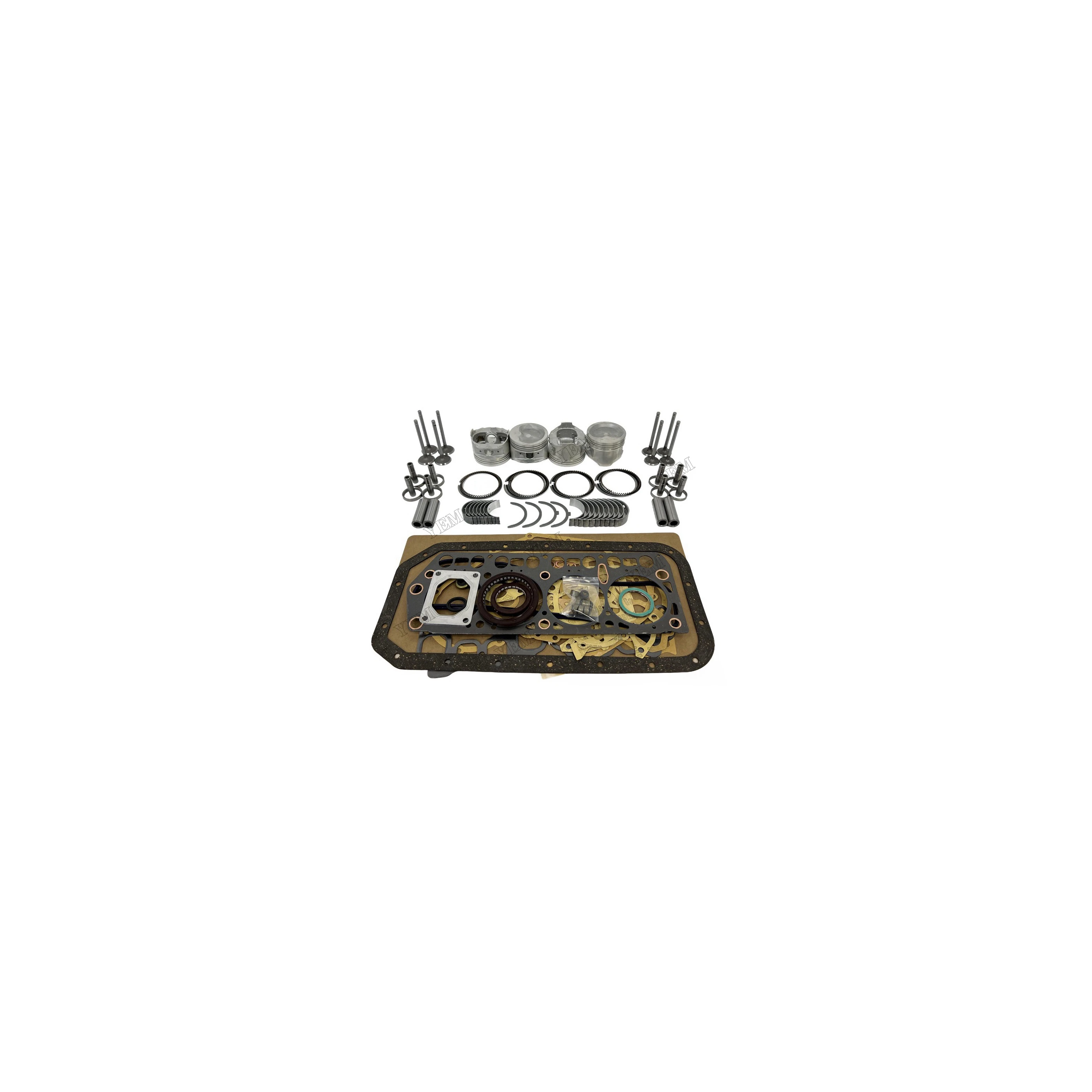 Overhaul Kit With Cylinder Gaskets Piston Rings Bearing Valves Compatible for Toyota 4Y Engine Parts Factory