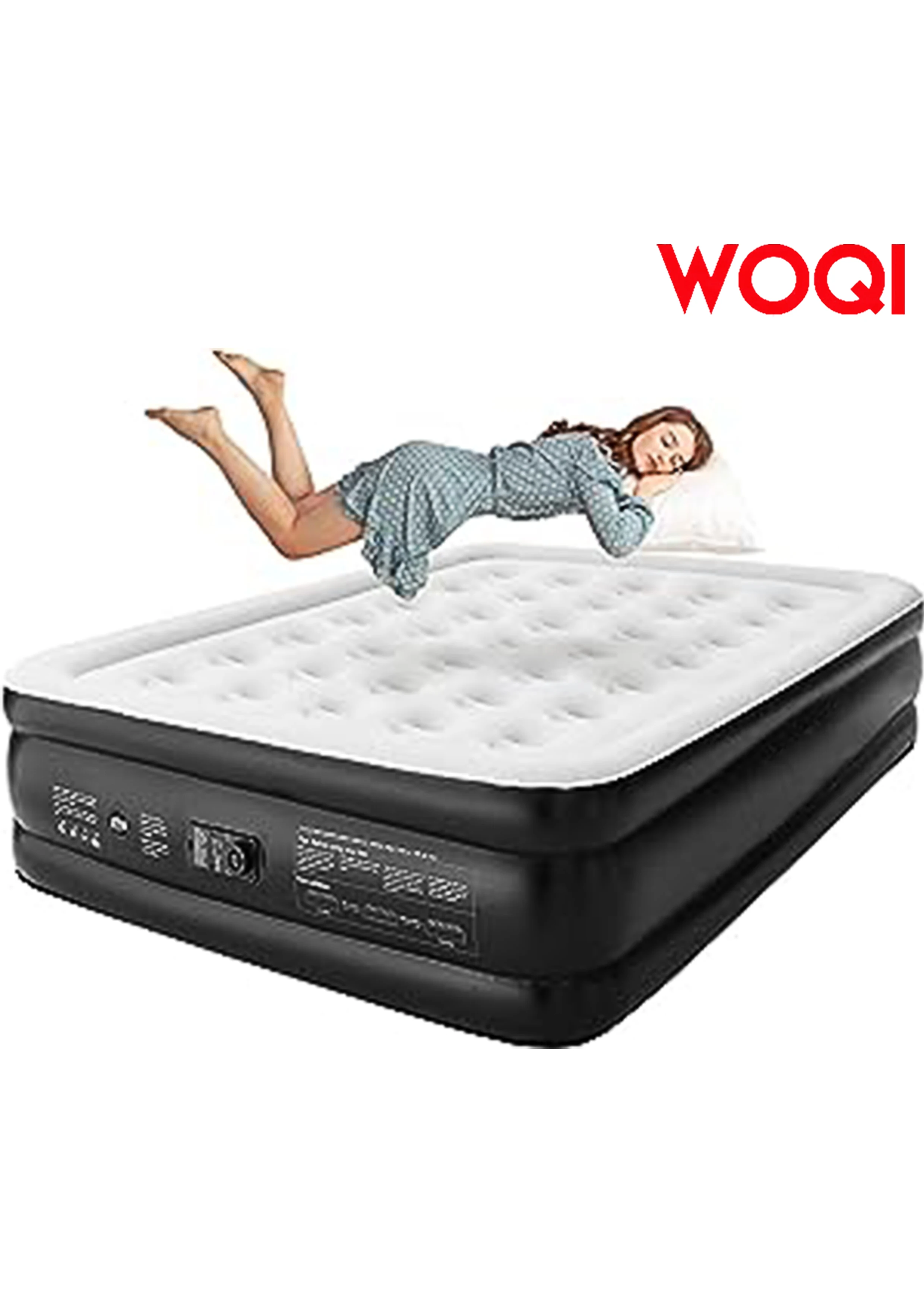 Woqi Fast&easy Inflation/deflation Air Mattress With Built In Pump,18