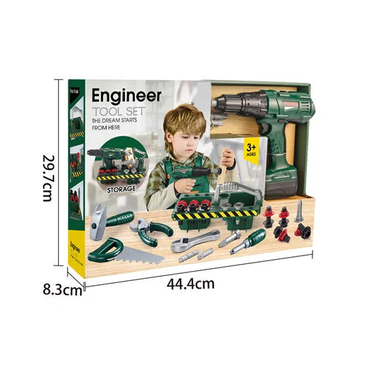 Xinmei 2022 оптовая продажа игрушки для ролевых игр и дошкольников Обучающие коробки инструментов детей набор пластиковых