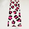 Colchonetas de yoga de gamuza color leopardo rosa