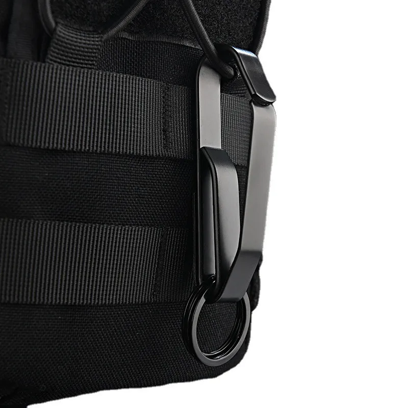 Cintura tattica portachiavi con fibbia in nylon da esterno a