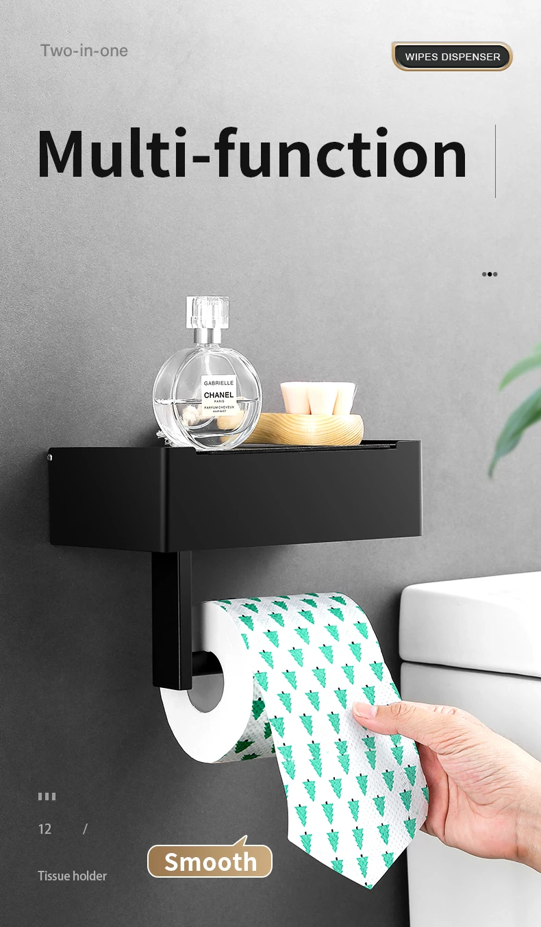 Customized Wall Mounting Wipes Storage Bathroom Wet Tissue Box Toilet Wet Wipes Box Stainless