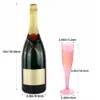 Copa de champán cónica de 140 ml, color rosa