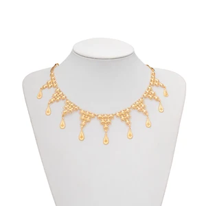 Jewelries and Accessories Arab Jewelry Necklace Jewelry for Woman Dubai Bride 24k Gold Plated Necklace