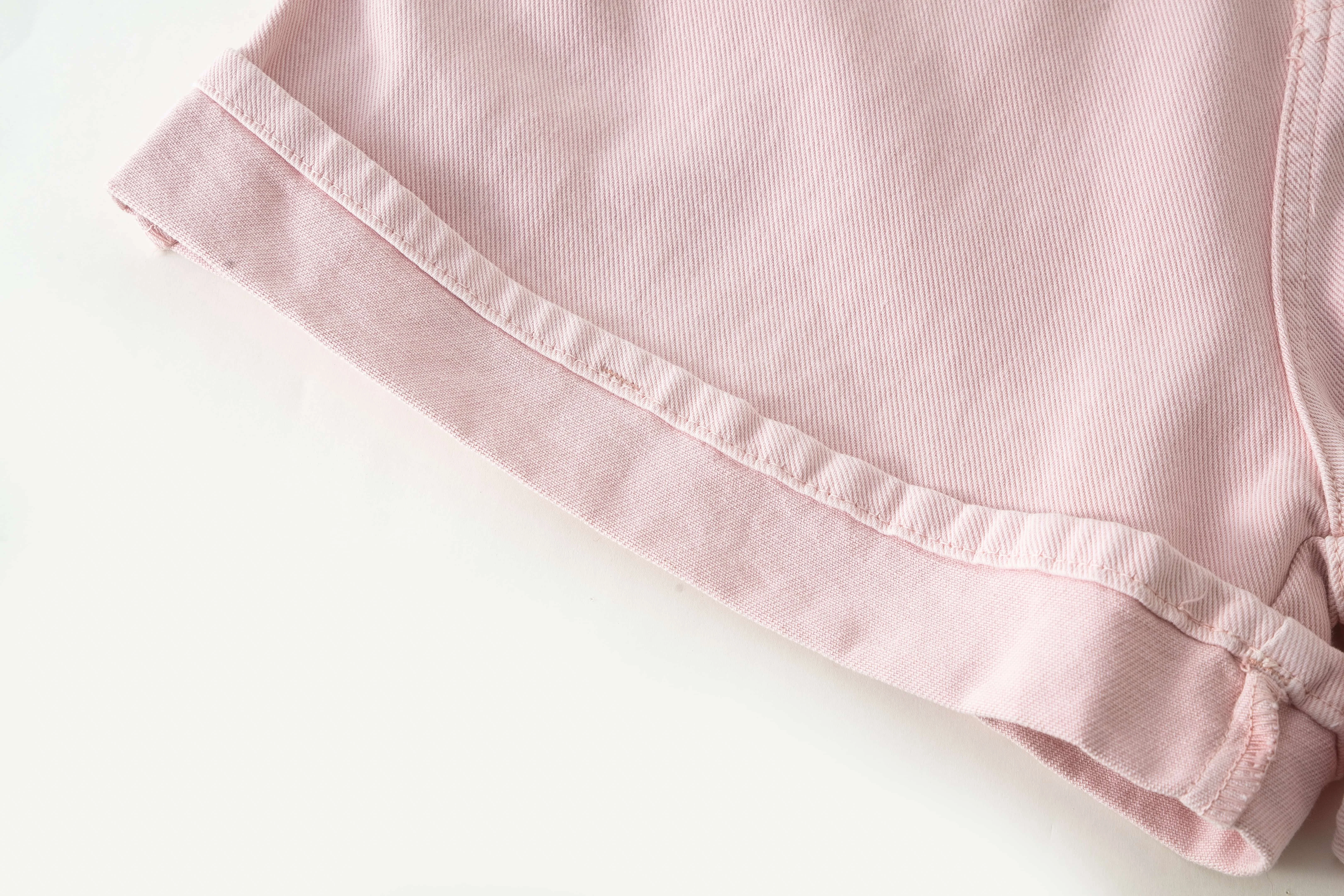 Clothing Manufacturers Color Washed Belt Ladies Custom Denim Pants Denim Shorts Women's Shorts Women Jeans