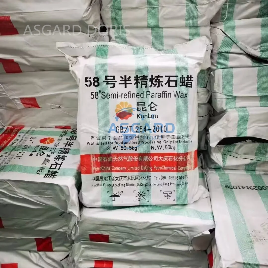 工業用パラフィンワックス Kunlun 58-60 半精製 50kg袋 - キャンドル製作用