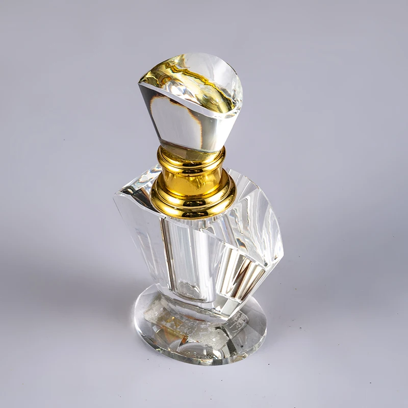 Vente en gros chaude Petite et élégante bouteille vide en verre personnalisable Bouteille à parfum cristal 3ml