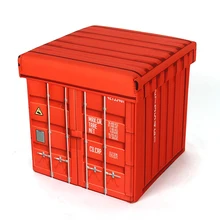 HStex 2026 Fashion Design Game Box Folding Kids Toy Storage Fancy Ottoman Home Furniture Rest Home Style Stool