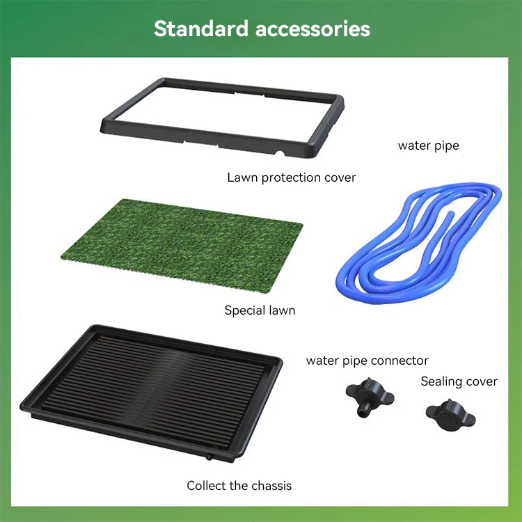 Hot Sale Large Artificial Grass Dog Pet Toilet With Drain Pipe Easy to Clean Potty Tray for Dogs Pet Training Supplies details