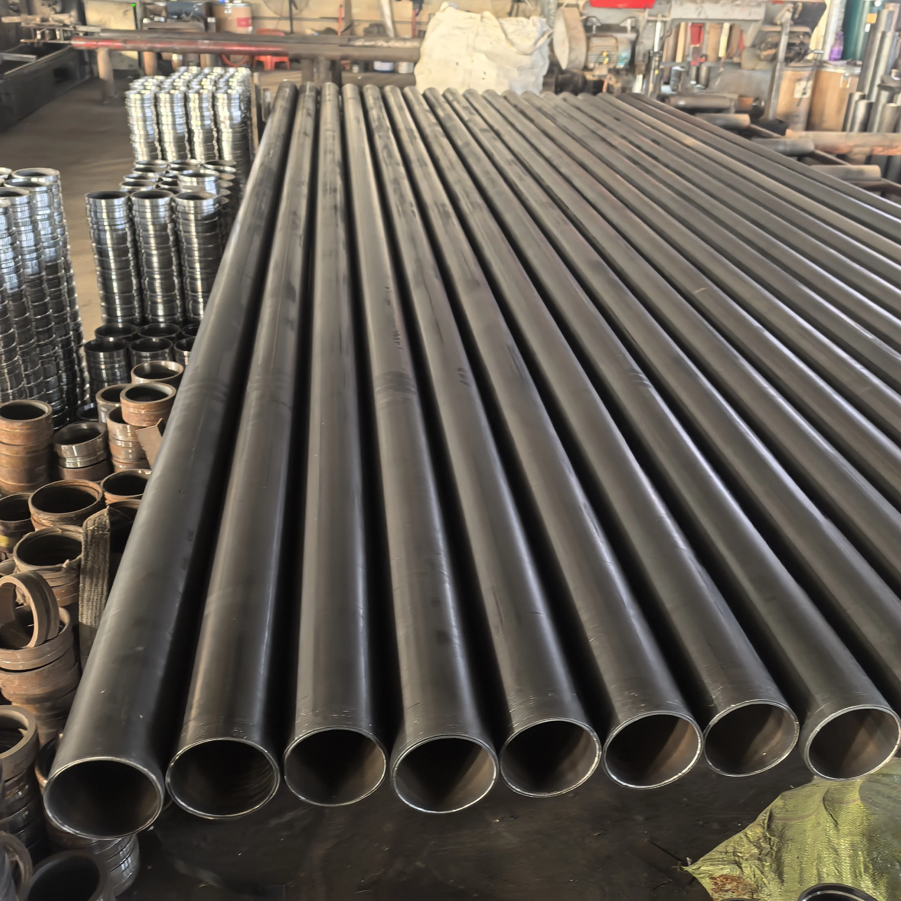 Heng Yuan 5 Inch Twin-wall Wear-resistant Concrete Pump Straight Pipes Green/Red/Yellow Options OEM/ODM Service 6 Months
