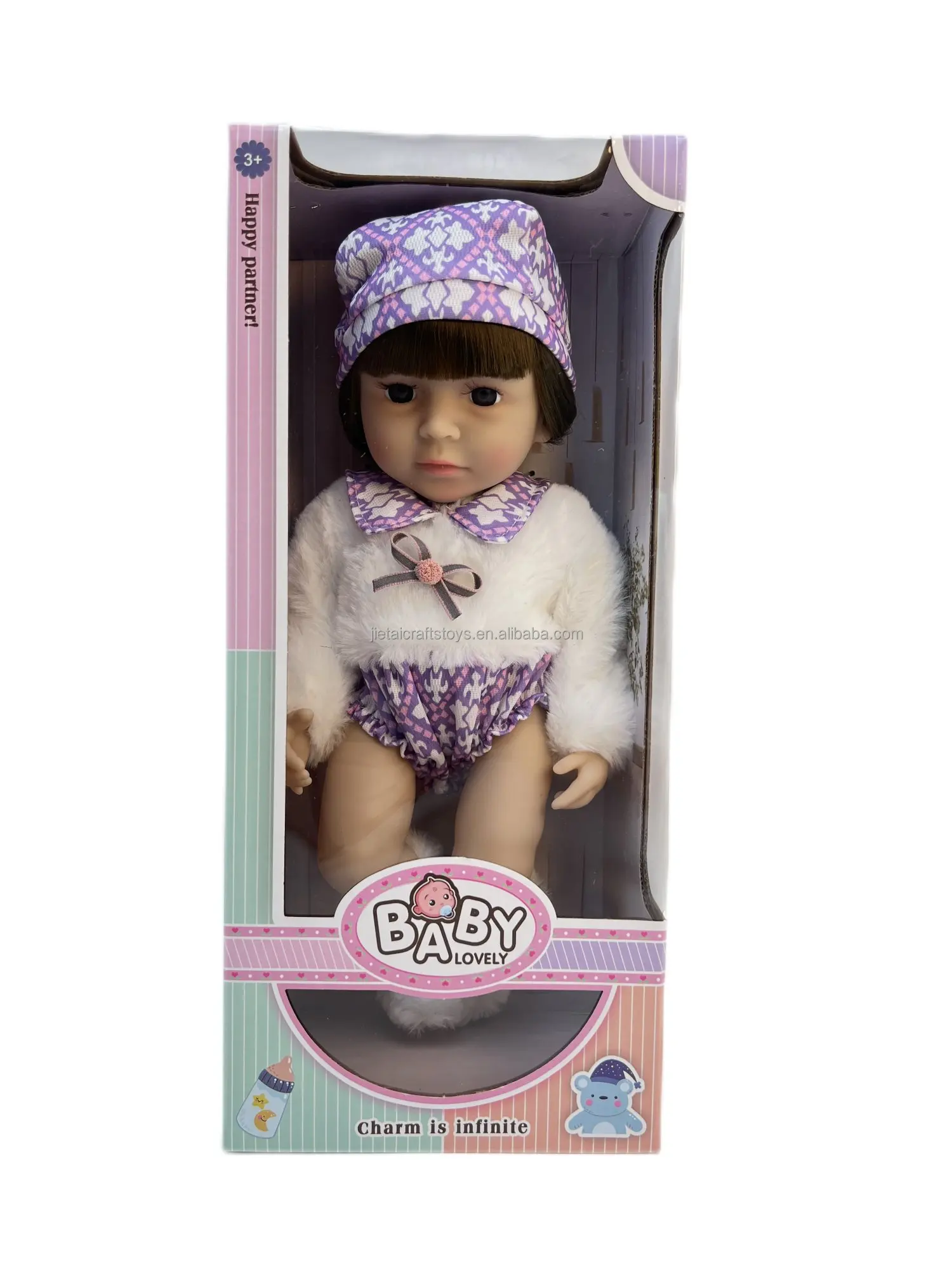 Factory 32 cm Height Lovely Baby Dolls 100% High Quality Vinyl Best Partner for Babies