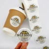 Etiqueta de Taza de Café