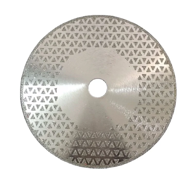 180 mm wet and dry diamond electroplated cutting blade for marble