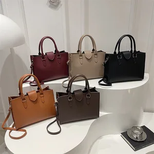 2026 Winter New Women's Bag PU Retro Small square Bag Handbag Fashionable Solid Color Crossbody Bag