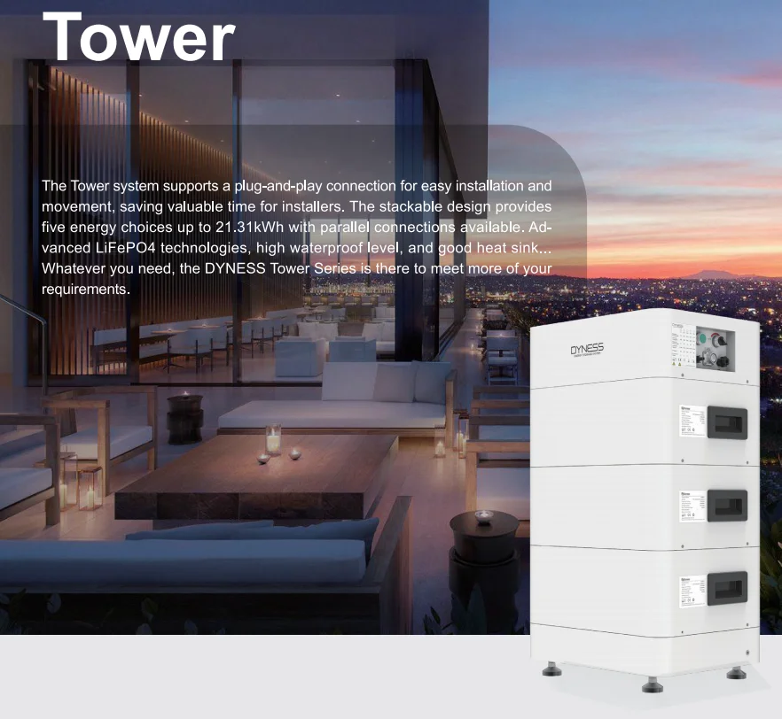 Dyness Tower T10 T20 10kWh 20kWh High Voltage Stacked Battery For Home Solar Energy System manufacture