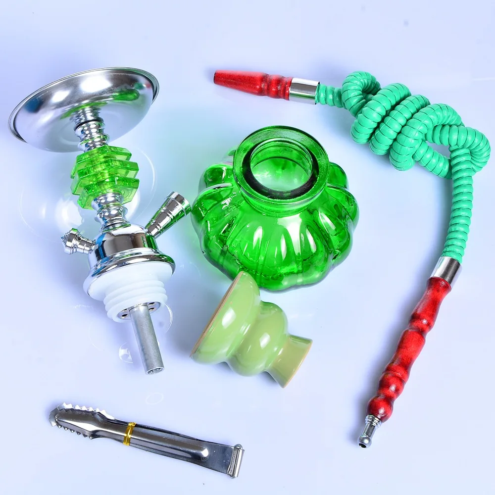 Stick Stem Laziza Megahed Portable Hookah Wholesale Crystal Wave Bottle Flower Hookah Set Narguile Huka Vandpibe Vattenpipa
