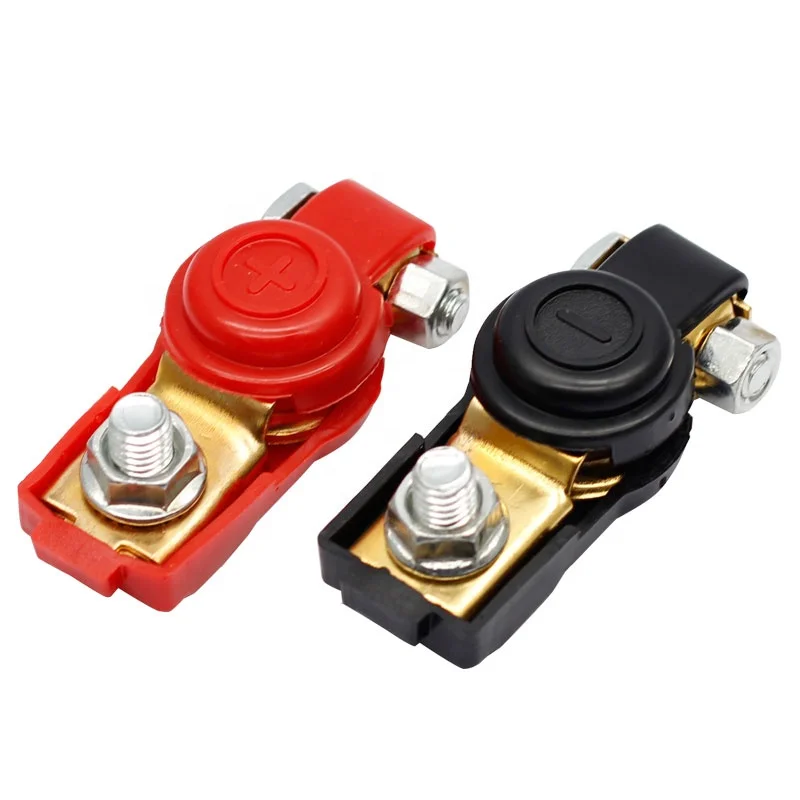 Car Zinc Plating 12v Battery Terminal Connectors Clamp Iron/brass Quick