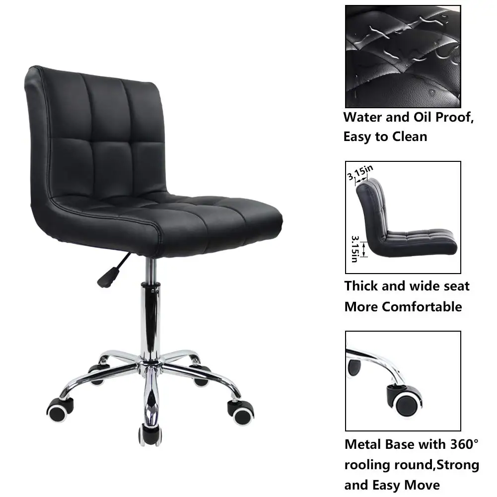 Adjustable Swivel Stool Home Salon Professional Barber Chair for Hairdressing Manicure Beauty Salon Office Chair