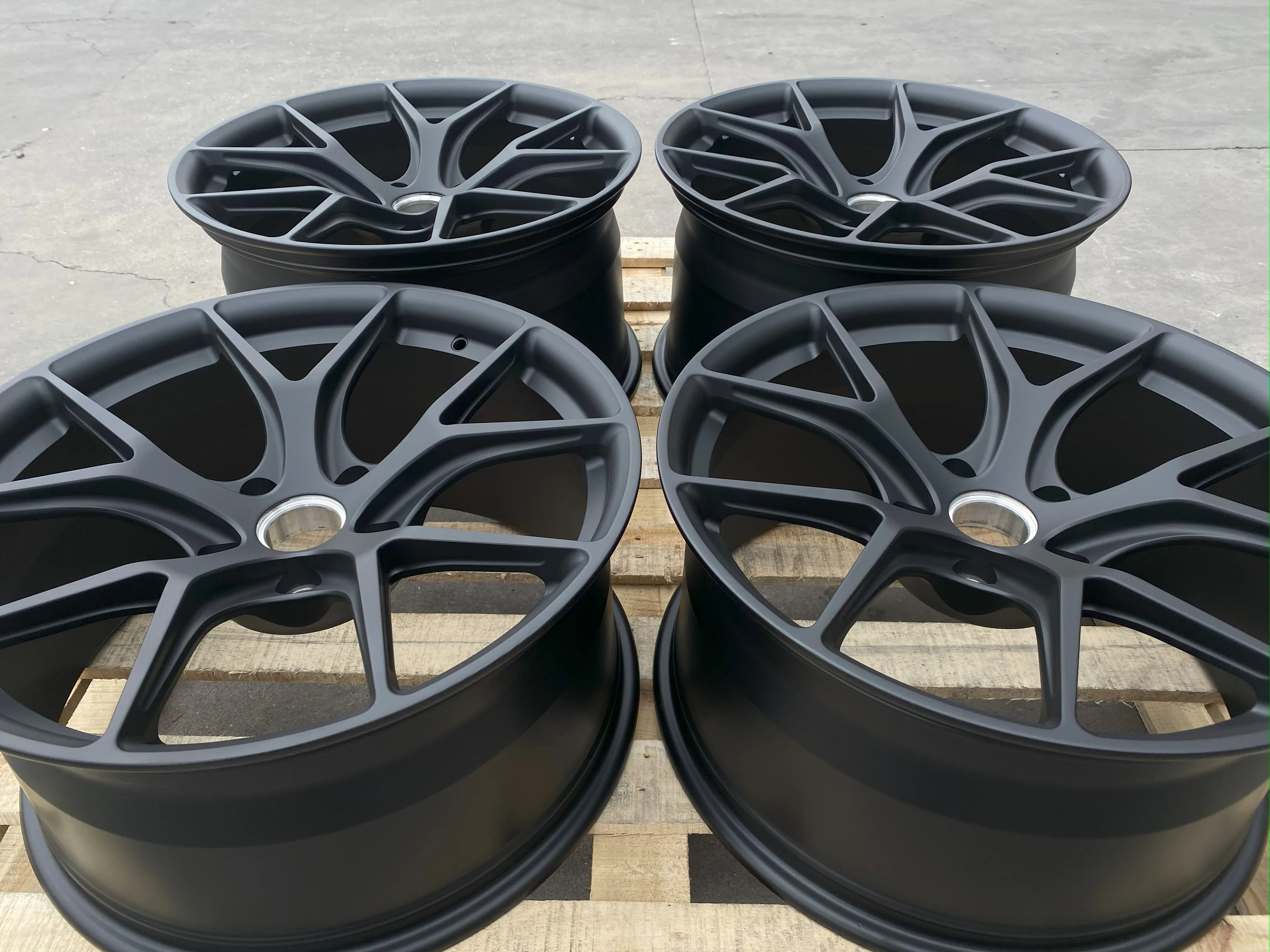 GVICHN mate black multi spokes forged wheels 16 - 26 inch aluminum alloy rims 5x112 5x114.3 5x120 wheel hub