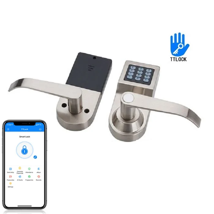 Security Keyless Ttlock App Digital Smart Door Lock for Airbnb Apartment