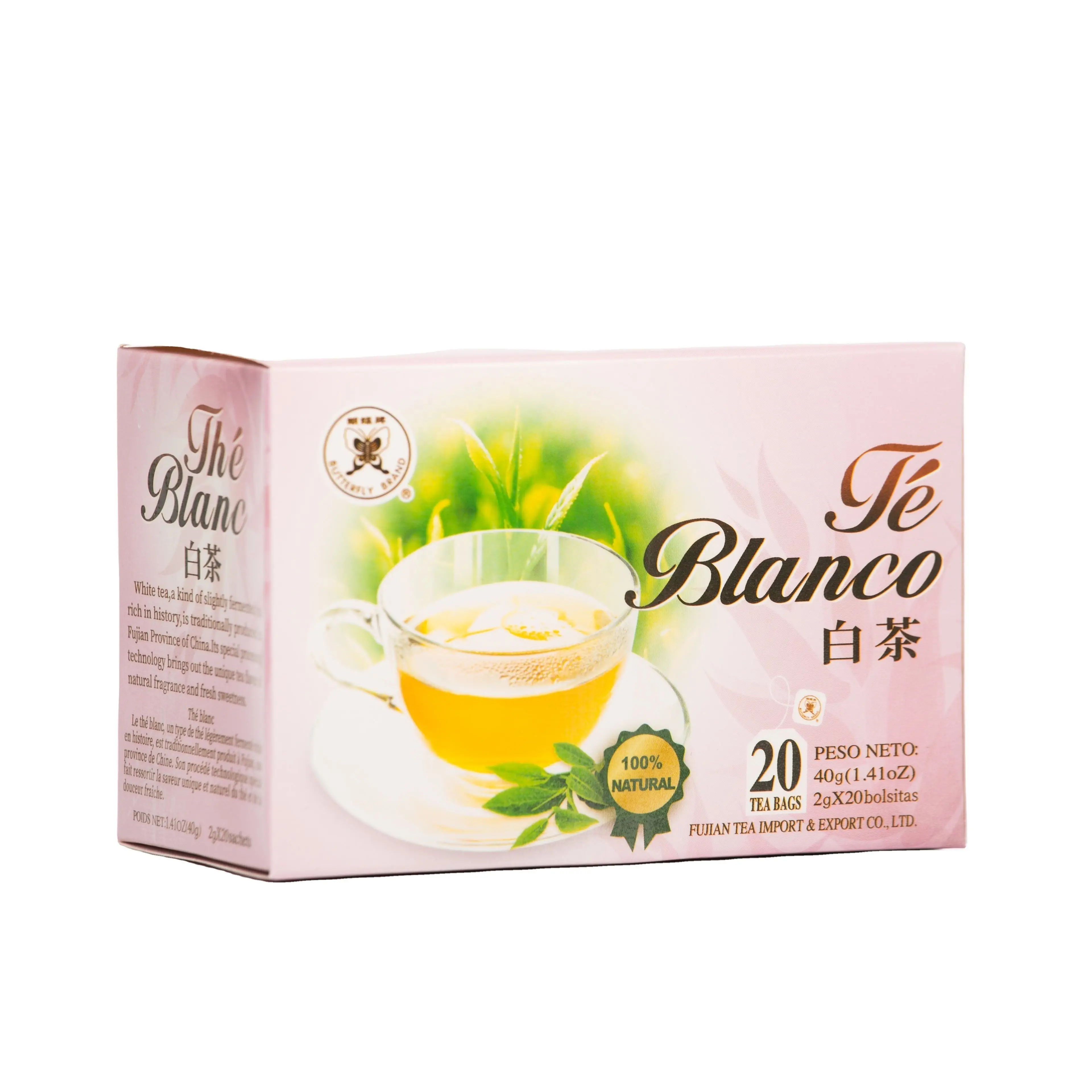 FC05 High quality and cheap price CHA Teabag tea bag WT919 40g chinese White Tea