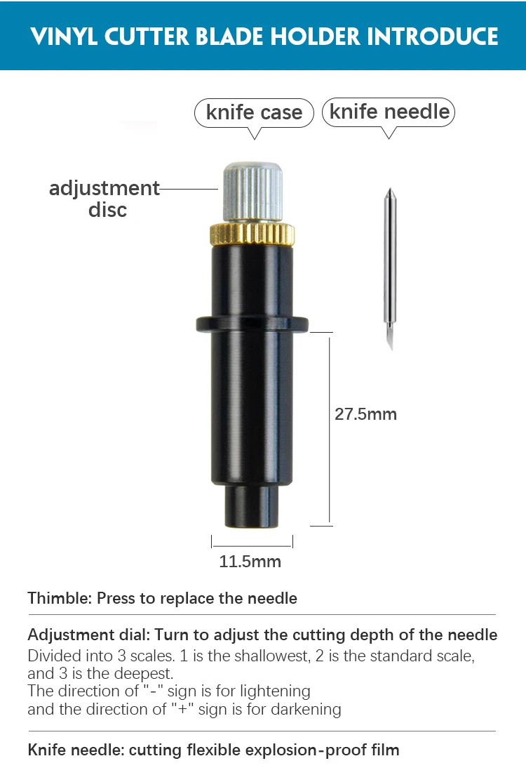 vinyl cutting machine graphtec needle holder