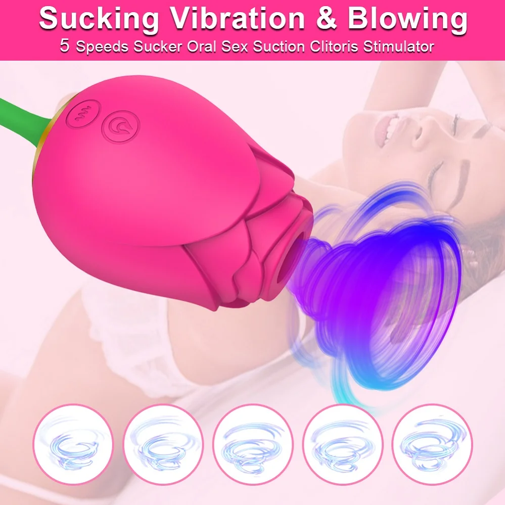 2 in One Double Sided Light Pink Amazon Rose Shape Vagina Clitoral Sucking  Rose Vibrator Sex Toy With Stem For Women| Alibaba.com