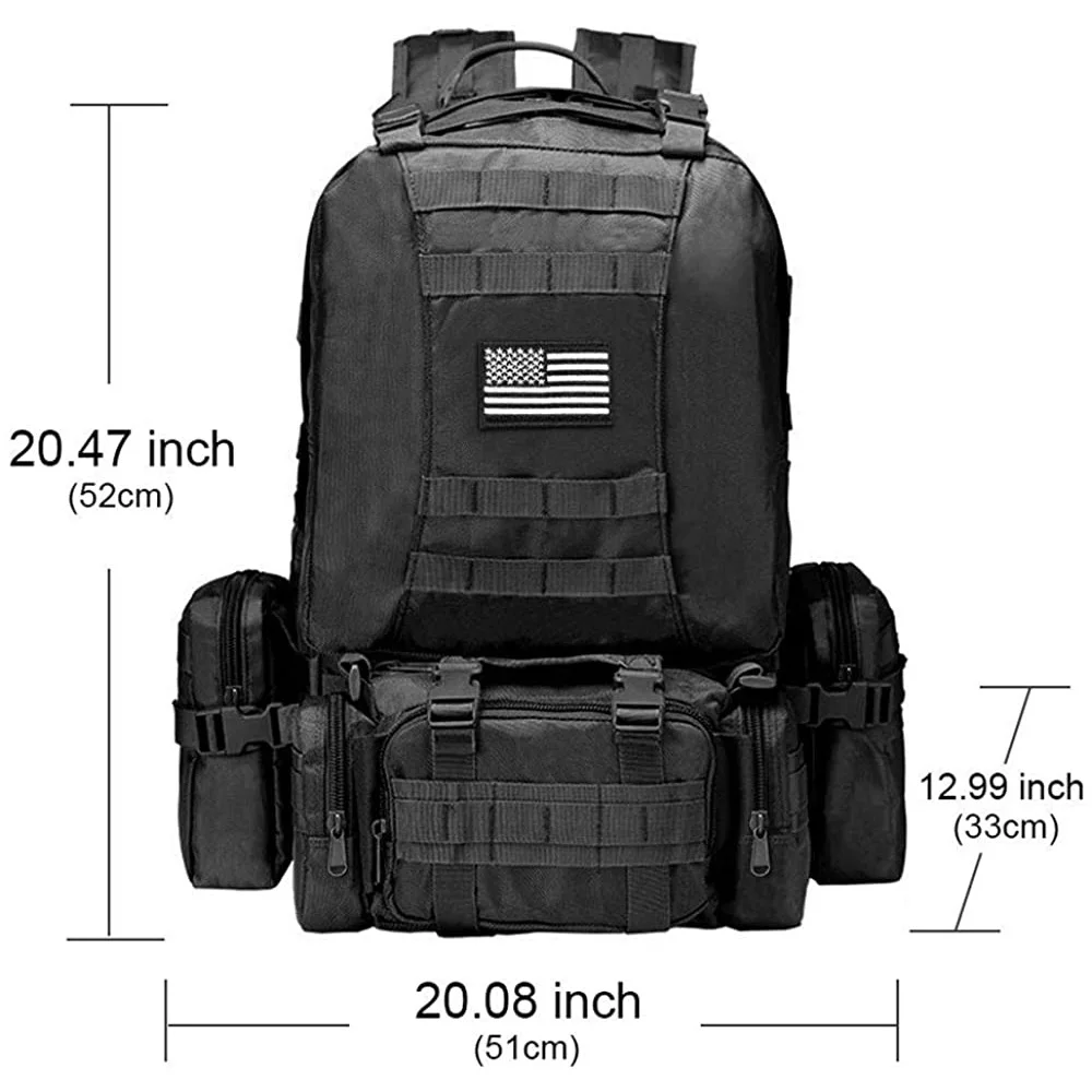 Oleaderbag Backpack Practical Backpack Assault Bag Removable Package