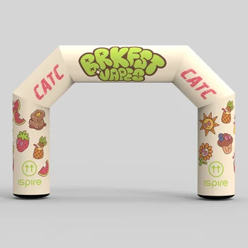 CATC Durable Inflatable Square Arch with Cute Fruits Patterns Lovely Outdoor Entrance Door for Environment Events