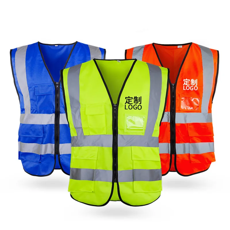 Reflective Vest Safety Vest Jacket Strip Personal Security Construction High Visibility Hi Vis Work Safety Reflective Clothing