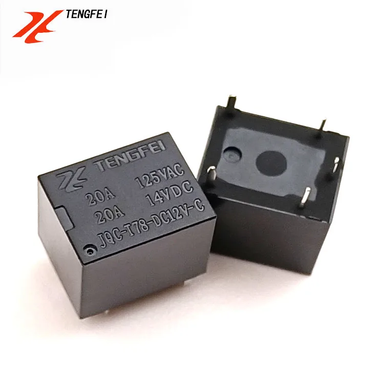 TENGFEI Relays T78 4Pin Open Type 12V Mini Car Relay