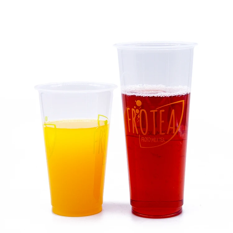 Pet 12oz 14oz 16oz 22oz Plastic Cup Disposable 360ml 400ml 500ml 700ml U  Shape Disposable Coffee Milktea Cup - China Plastic Cup and Boba Tea Plastic  Beverage Cups price