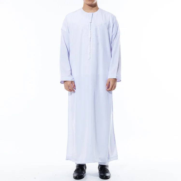 men elegant abaya dress Cobalt Blue - Salima Simply Elegant Basic Abaya by BintQ main image 1