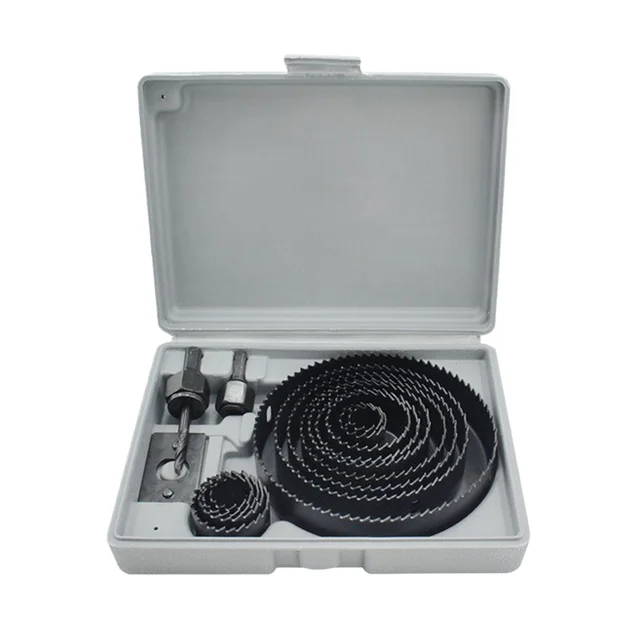 Multifunctional HSS Hole Saw Set for Carbon Steel Pipe & Plastic Cutting Drill Bits with Hex Shank M14 Thread Welded Process
